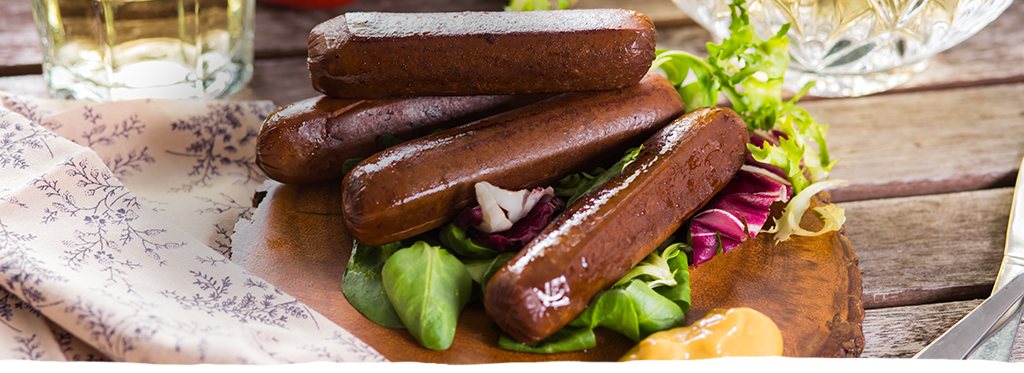 plant-based sausages